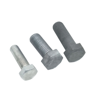 DIN933  Hot Galvanized Hex Bolt And Nut m45